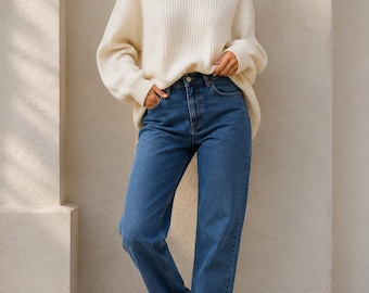 Vintage Lee Riders Classic Fit Jeans 22WP Y2K Stretch Denim Elastic Waist Mom Jeans Plus Size Blue Jeans