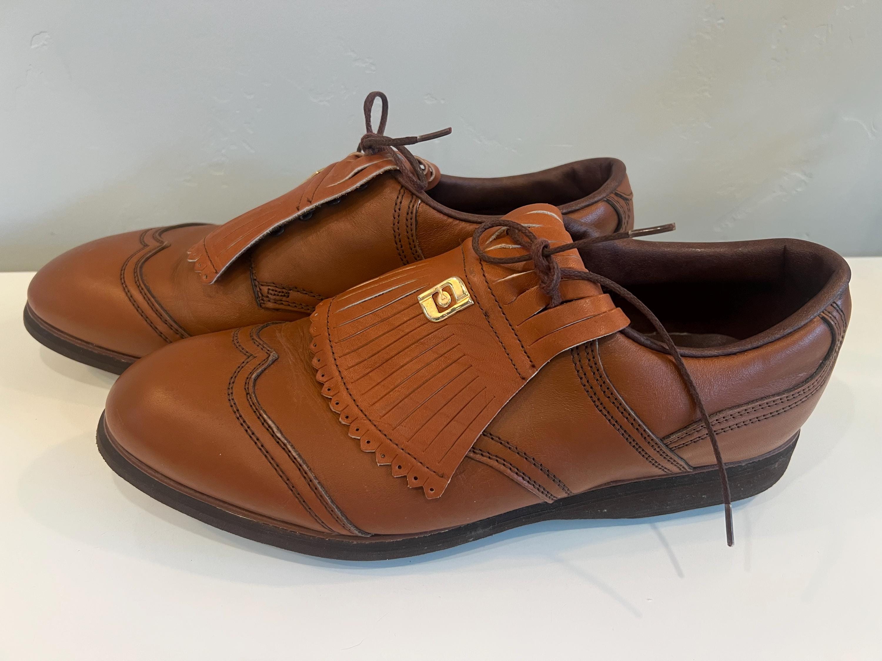 Vintage Footjoy Classics Kiltie Derby Medallion Wingtip Golf Shoes
