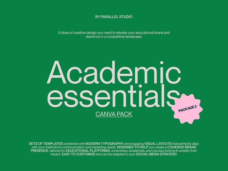 Academic Essentials Templates Pack 2 - Etsy