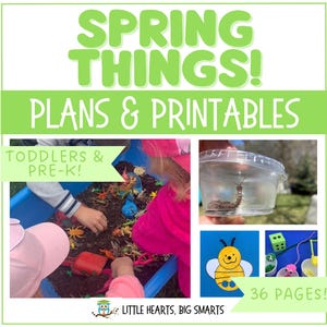 Spring Preschool Lesson Plans | Toddler Activities | Bugs, Sunshine, Flowers Curriculum | Daycare & Homeschool Printables