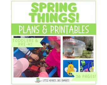 Frühlingsvorschul-Unterrichtspläne | Kleinkind-Aktivitäten | Käfer, Sonnenschein, Blumen-Lebenslauf | Kindergarten & Hausschule Printables