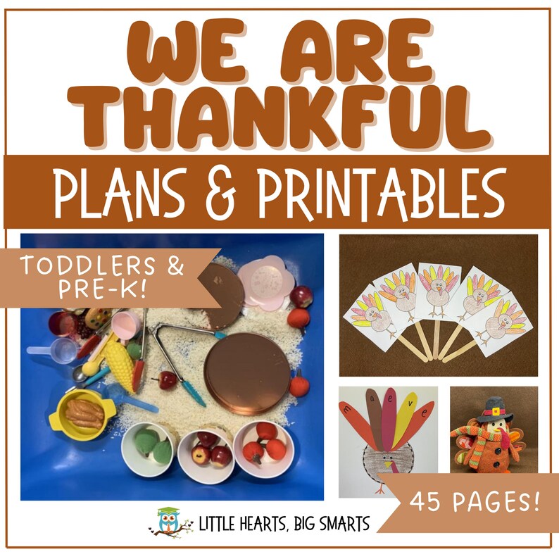 Thanksgiving Pre-k Activities Daycare Lesson Plans Thankfulness Toddler ...