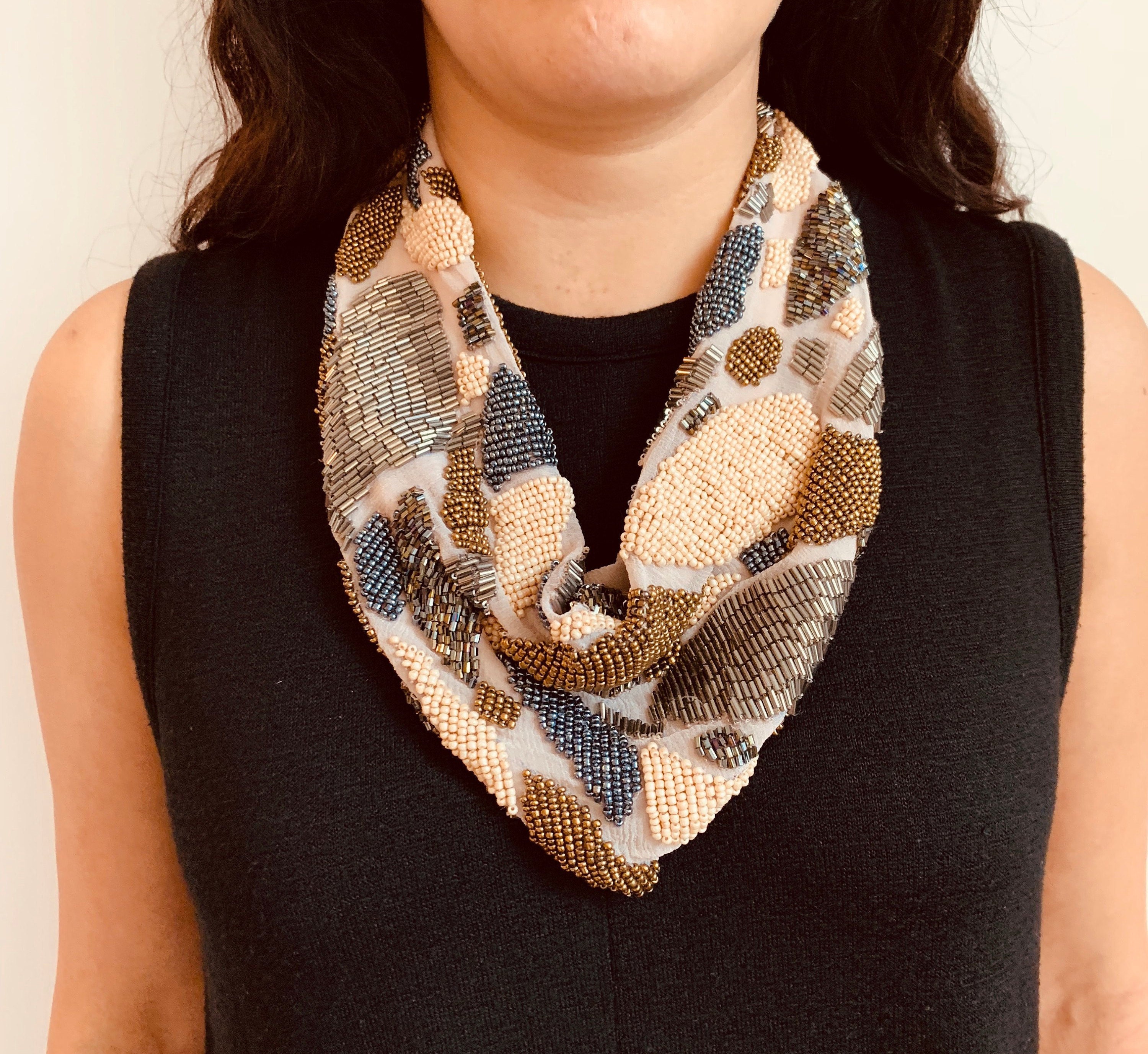 Amazon.com: Zksbdxz Scarf,Womens Necklace Sash Scarf With