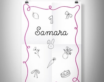 Wave Birthday/Wedding/Poster Invitation Template, Italy Instant Download Editable Invitation Template Bundle