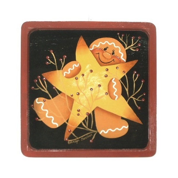 Gingerbread #31, Christmas Holiday Treat, Country Primitive Style Design,  Quality Artistry & Craftsmanship