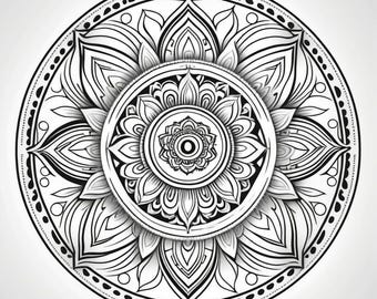 Mandala Mindfulness Coloring Book for Relaxation | Printable Adult Coloring Pages