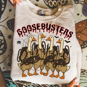 Goosebusters Halloween PNG, Halloween Png, Goose Png, Spooky Goosey Sublimation, Goosebumps Png, Funny Trendy Halloween, Goose Halloween Png