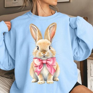 Osterhase Kokette Png, Osterhase Png, Ostern Hemd Png, Ostern Png, Kokette Ostern Png, Häschen Png, Mädchen Ostern Png, Häschen Schleife Png