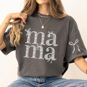 Lace Mama Coquette Png, Mama Png, Floral Mama Chinoiserie Png, Lace Coquette Bow Png, Mama Varsity Png, Mothers Day Png, Gift for Mom