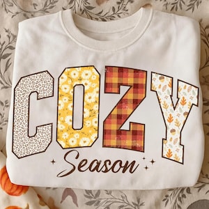 Cozy Season Png, Girly Fall Preppy Png, Fall Vibes Png, Pumpkin Spice, Floral Fall Shirt, Digital File Autumn Season Png, Retro Fall png