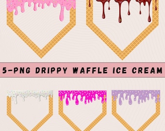 5 Waffle Home Plate Png Bundle, Drip baseball plate PNG, Baseball Ice Cream Drip Png, Drippy baseball icecream png, Ice Cream Drip Png