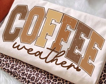 Kaffeewetter PNG, gemütliche Herbstsublimation (digitaler Download), Kaffeeliebhaber Png