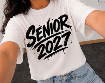 Senior 2027 Graffiti PNG, High School Senior Grad Sublimation, College Senior Png