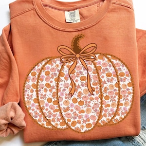 Preppy Fall Pumpkin Lace png, Coquette Fall png, Autumn png, Girly Floral Fall png, Lace Fall png, Pumpkin png, Girly Floral Fall png