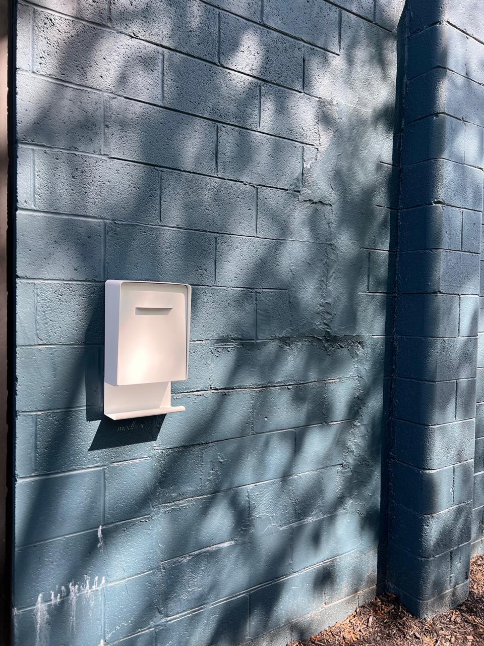 Modern Wall Mounted Mailbox: Mid-century Locking Steel Design - the ...