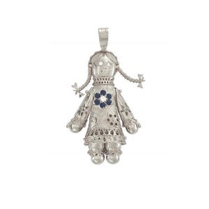 Sterling Silver Ragdoll Pendant