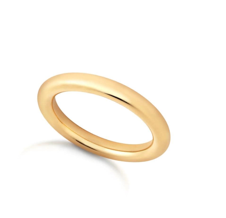 22ct Solid Gold Round Wedding Ring - Etsy
