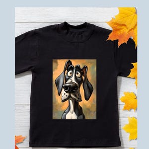 Moderne Hundeliebhaber Unisex T-Shirt, abstraktes Shirt, Street Ware, künstlerisches Shirt, Künstlergeschenk, alternative Kleidung, Größe S - 3XL, viele Farben