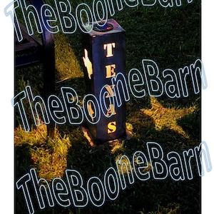 May include: A dark rectangular lantern with the letters T, E, S, and a star cut out. The lantern is on a grassy surface. The text "TheBooneBarn" is overlaid on the image in a neon style. The image also contains the text "DIGITAL FILE ONLY NO PHYSICAL PRODUCT".