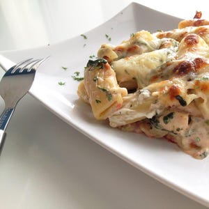BEST RECIPE For Mushroom Garlic Parmesan Chicken Pasta Bake - Creamy, Flavorful, and Easy-to-Make Family Dinner  - PDF Download