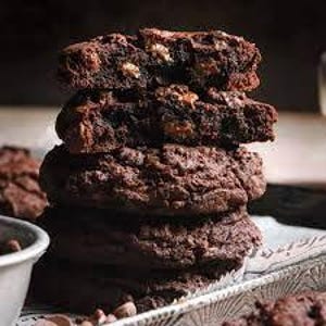 BEST RECIPE for Triple Chocolate Chunk Cookies - Rich with Chocolate - Easy Homemade Dessert for Gifts, Parties, Holidays - PDF Download
