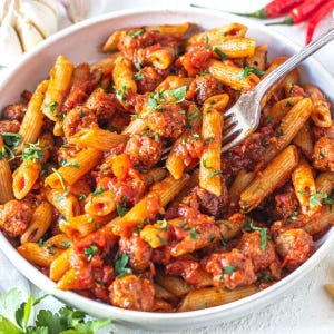 BEST RECIPE For Spicy Arrabbiata Pasta - Quick & Easy Italian Dinner, Homemade Sauce - Family Meals, Pasta Lovers - PDF Download