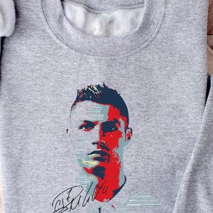 Ronaldo Sweatshirt, Football Gift Tee, Soccer Fan Sweatshirt, Sports Sweatshirt for Men, Casual Ronaldo Tee, Gift for Him