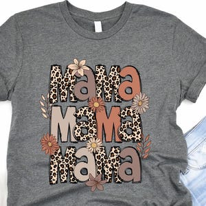 Leopard Mama Life Shirt, Mom T-Shirt, Leopard Mama Tee, Leopard Mom Shirt, Mama Apparel, Mama Tee