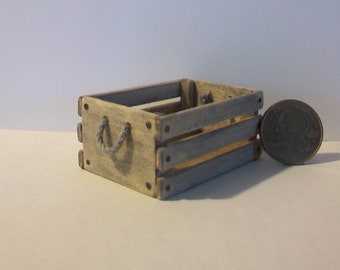 Mini Crate - rope handles  1:12 scale