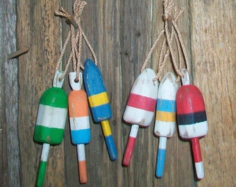 6 Dollhouse Scale Lobster Buoys