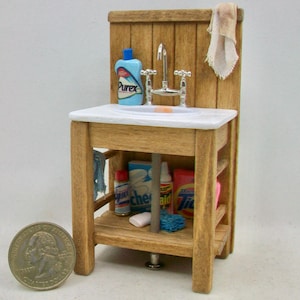 Miniature Kitchen Sink - 1:12 scale