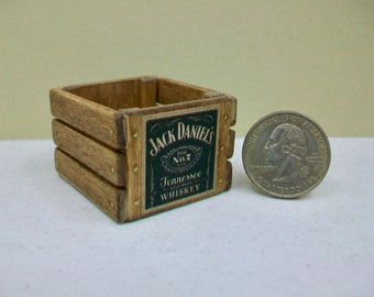 Mini caisse - Jack Daniel's échelle 1:12