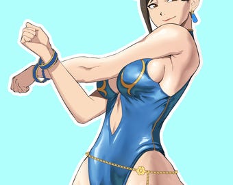 Naklejka Chun-li – strój SF6 4