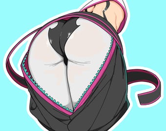 Juri Han Butt sticker - Street Fighter Peaches series