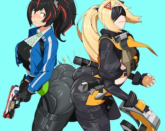Zhu Yuan and Trigger - Zenless Zone Zero  Sticker