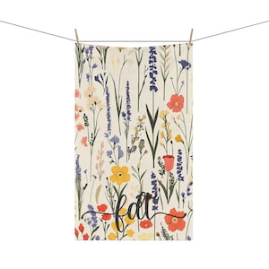 Wildlflowers Kitchen Towel, Subtle F*ck Trump Tea Towel, Lavender Flowers, FDT, 4687, Anti Trump Hand Towel, Democrat Gift
