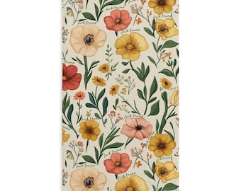 Subtle Fck Trump Hand Towel, Floral Kitchen Towel, Anti Trump Flowers Tea Towel, Funny Political Home Decor, FDT 4687, Democrat Friend Gift