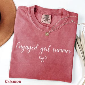 Engaged Girl Summer Comfort Colors Shirt, Future Mrs T-shirt for Bride To Be, Wedding Engagement Gift for Fiancee, Bach Beach Party Tee
