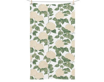 Subtle F*ck Trump Hand Towel, Hydrangeas Kitchen Towel, Anti Trump Tea Towel, Political Home Decor, FDT 4687, Democrat Mom Gift For Gardener
