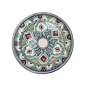 Moroccan Serving Platter, Moroccan Pottery, Kitchen Serving Platter, Moroccan Dish, Serving Dish, Moroccan Kitchen Decor, Traditional Dish
