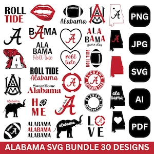 Alabama Svg, Alabama Png, Alabama Crimson Svg, Moletom Alabama, Crimson Svg, Alabama Futebol Svg, Alabama State Svg Arquivos Svg Para Cricut