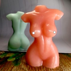 Pretty torso soap, naughty Valentine&#39;s Day gift for him, seductive female figure bathroom decor, sexy shower favors