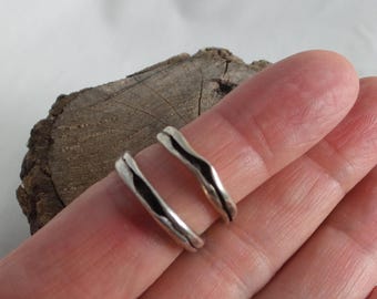 Deep Thoughts Ring, hand crafted, sterling silver