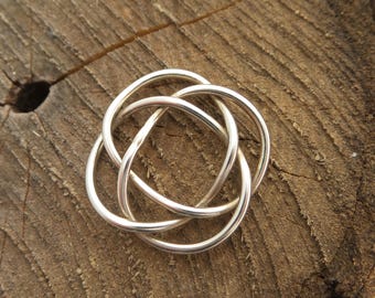 Celtic Knot Pendant Only, Sterling Silver, Gift, Artisan Crafted