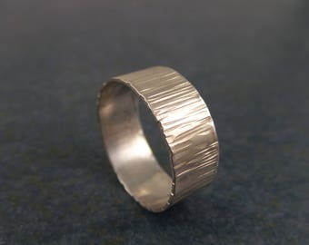 Textured Band, Sterling Silver, Ring