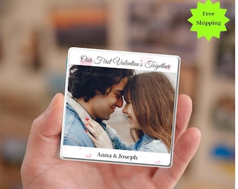 Personalized Our First Valentines together Fridge Magnet, Valentine Gift, 1st valentines, valentines gift for him/her, Valentine Magnet