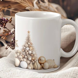 Keramische mok kerstdecoratie, koffiekopje vakantie cadeau, feestelijke theemok, mok notenkraker, kerstsok stuffer, cadeau kopje vakantie koffie (11 oz)