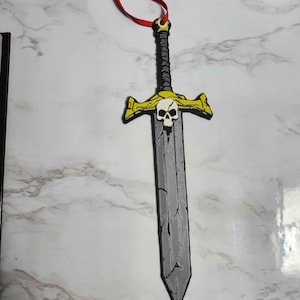 Power Sword QuestKeeper - TTRPG Wargame Fantasy Sword Bookmark Ornament