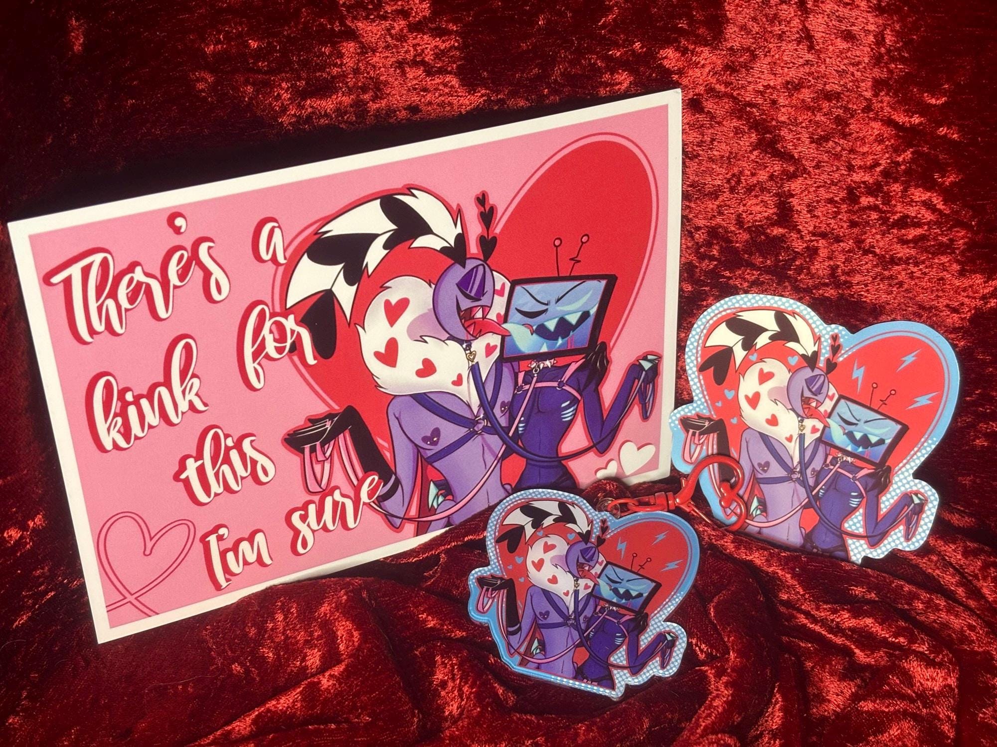 Hazbin Hotel Valentino Keychain - Etsy