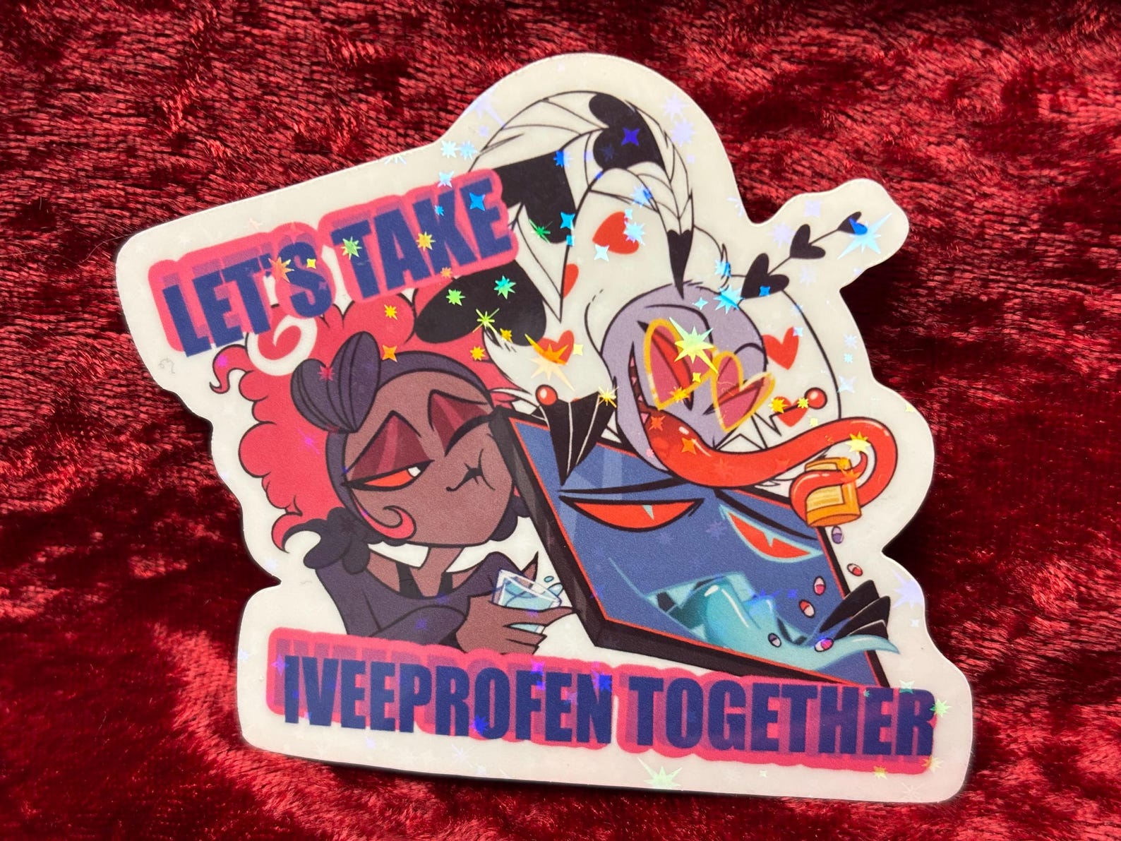 Medicated Vees Stickers | Hazbin Hotel - Etsy